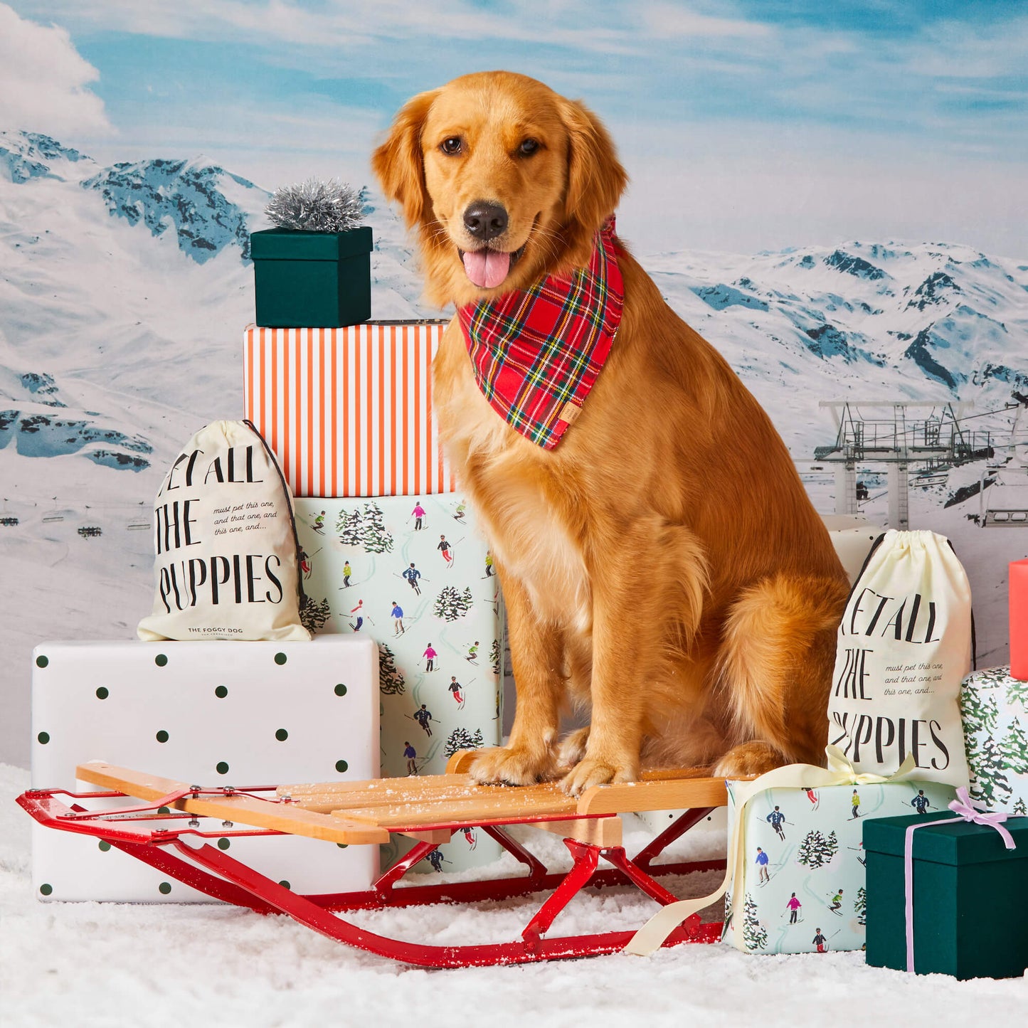 Tatan Plaid Flannel Dog Bandana