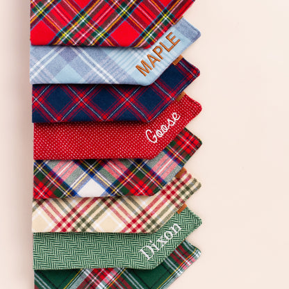 Tatan Plaid Flannel Dog Bandana